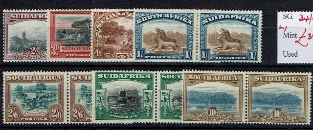 Image of South Africa SG 34/9 LMM British Commonwealth Stamp